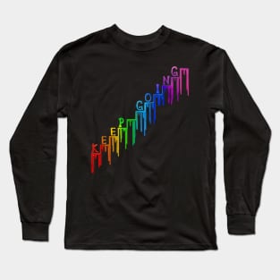 Keep Going Paint Drip Rainbow Steps Long Sleeve T-Shirt